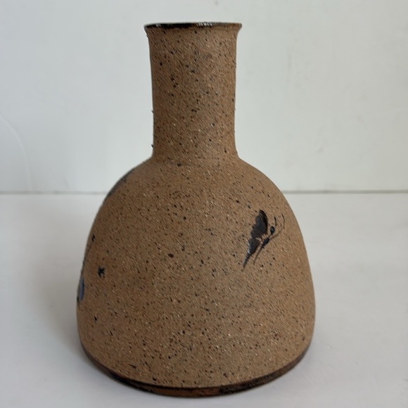 Mexican Tonala art stoneware pottery owl vase - Picture 5 of 15